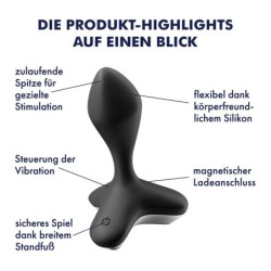 Satisfyer Game Changer fekete anál vibrátor