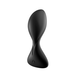 Analni vibrator Trendsetter s aplikacijom Satisfyer crni