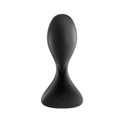 Analni vibrator Trendsetter s aplikacijom Satisfyer crni