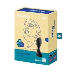 Trendsetter-anaalivibraattori Satisfyer App -ohjattava Musta