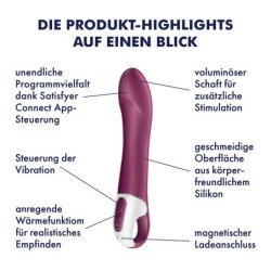 Vibrátor Big Heat s aplikáciou Satisfyer