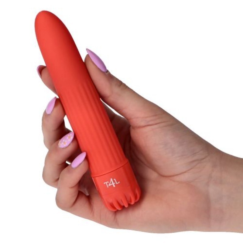 Klassisk vibrator röd liten