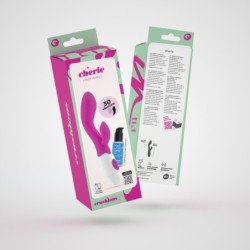 Vibrator med Klitorisstimulator Cherie og Vandbaseret Glidecreme Inkluderet Crushious