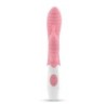 Vibrador amb estimulador de clítoris Gummie rosa i lubricant de base aigua inclòs Crushious