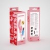 Vibrador Com Estimulador de Clitóris Gummie Rosa e Lubrificante à Base de Água Incluído Crushious