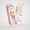 Vibrador amb estimulador de clítoris Gummie rosa i lubricant de base aigua inclòs Crushious