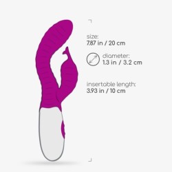 Vibrators Ar Klitora Stimulatoru Gummie Violeta Un Ūdens Bāzes Lubrikants Iekļauts Crushious