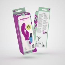 Vibrators Ar Klitora Stimulatoru Gummie Violeta Un Ūdens Bāzes Lubrikants Iekļauts Crushious