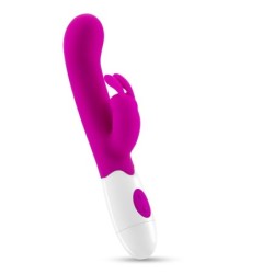 Vibrador Com Estimulador de Clitóris Jigglie e Lubrificante à Base de Água Incluído Crushious