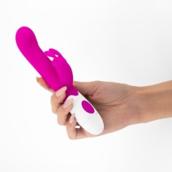 Vibrator cu Stimulator Clitoridian Jigglie și Lubrifiant pe Bază de Apă Inclus Crushious