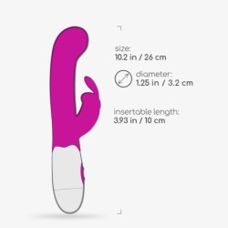 Vibrators Ar Klitora Stimulatoru Jigglie Un Ūdens Bāzes Lubrikants Iekļauts Crushious