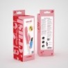 Vibrador Com Estimulador de Clitóris Mochi Rosa e Lubrificante à Base de Água Incluído Crushious