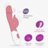 Vibrator With Pink Mochi Clitoral Stimulator And Water-Based Lubricant Included Crushious