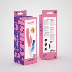 Vibrator With Pink Mochi Clitoral Stimulator And Water-Based Lubricant Included Crushious