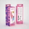 Vibrator With Pink Mochi Clitoral Stimulator And Water-Based Lubricant Included Crushious