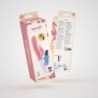 Vibrator s stimulatorom klitorisa Mochi rozi i lubrikant na bazi vode uključen Crushious