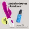 Vibrators Ar Klitora Stimulatoru Mochi Violeta Krāsā Un Ūdens Bāzes Lubrikants Iekļauts Crushious