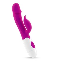 Vibrators Ar Klitora Stimulatoru Mochi Violeta Krāsā Un Ūdens Bāzes Lubrikants Iekļauts Crushious