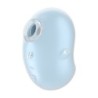 Vibrator Cutie Ghost - Vibrator cu Pulsare cu Aer - Albastru Satisfyer