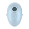Vibrator Cutie Ghost - Vibrator cu Pulsare cu Aer - Albastru Satisfyer