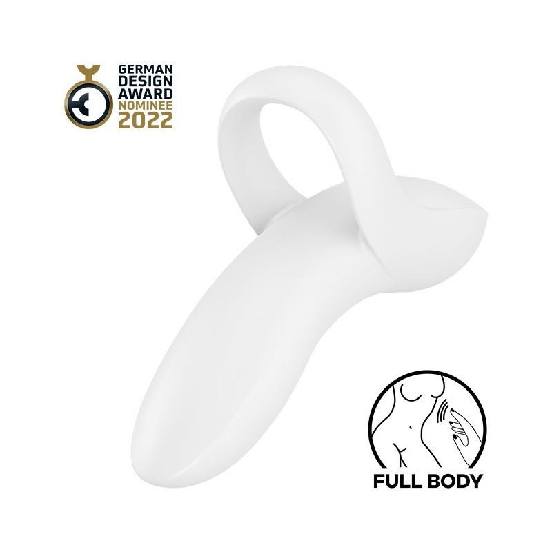 Vibromasseur De Doigt Bold Lover Satisfyer Blanc