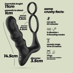 Vibrador de Próstata com Controlo Remoto Crixus Crushious