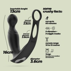 Vibrador de Próstata com Controlo Remoto Flamma Crushious