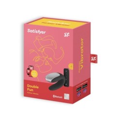Vibrator Double Fun Cu Aplicație Satisfyer Negru