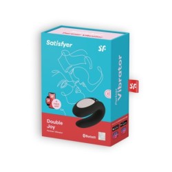 Vibrador Double Joy Com App Satisfyer Preto