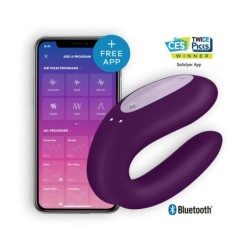 Double Joy Vibrator met App Satisfyer Paars