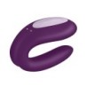 Vibrador Double Joy Com App Satisfyer Roxo