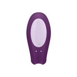Vibrador Double Joy Com App Satisfyer Roxo