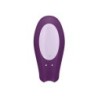 Vibrador Double Joy Com App Satisfyer Roxo