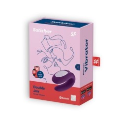 Vibrador Double Joy Com App Satisfyer Roxo