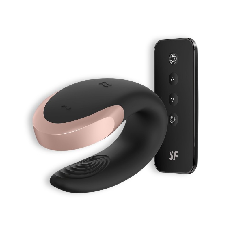 Double Love Vibrátor App-pal Satisfyer Fekete