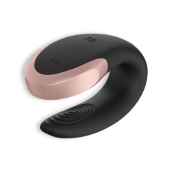Vibrátor Double Love S App Satisfyer Čierny