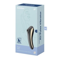 Vibratore Dual Kiss Satisfyer Nero