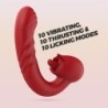 Vibrador Rosa Com Impulso Osiria Crushious