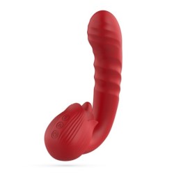 Rosa Vibrator mit Osiria Crushious Impuls