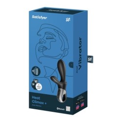 Vibrators Heat Climax + Ar App Satisfyer Melns