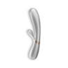 Vibrator Hot Lover z Aplikacijo Satisfyer Srebrn - Šampanjec