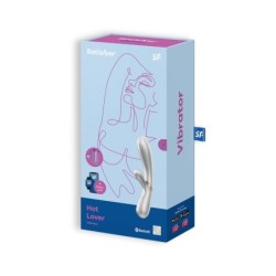Vibrator Hot Lover Med App Satisfyer Sølv - Champagne