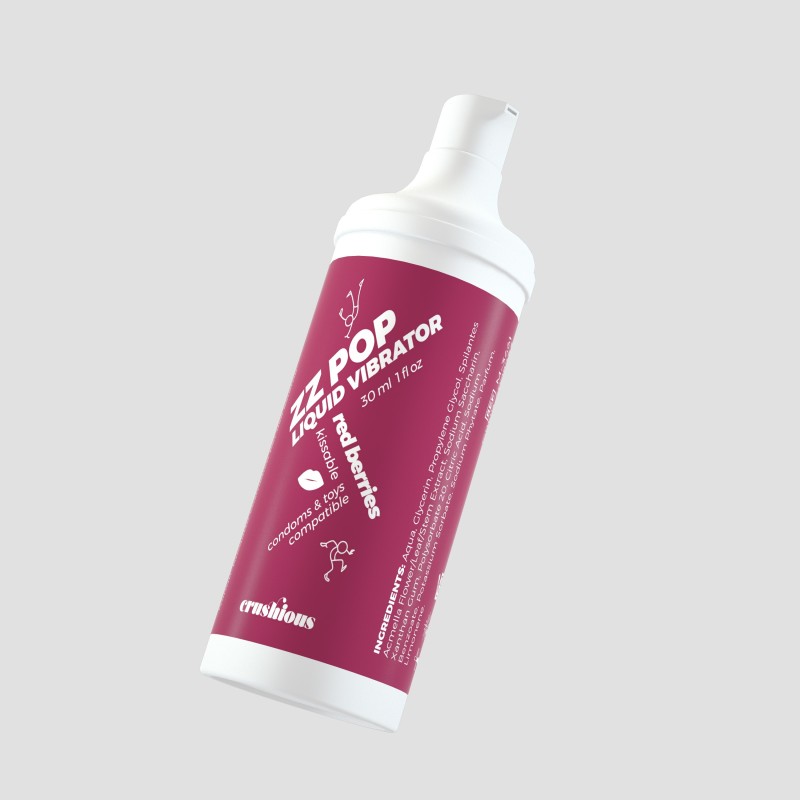 Liquido Zz Pop Piros Gyümölcsös Ízű Vibrátor 30Ml Crushious