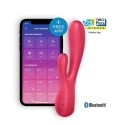 Vibrator Mono Flex z Aplikacijo in Bluetooth Satisfyer Rdeč