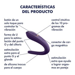 Wibrator Dla Par Double Classic Z Ładowarką Usb