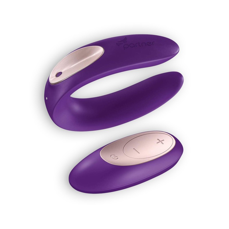 Vibrador Para Casais Double Plus Remote Com Comando E Carregador USB