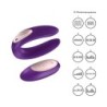Vibrador Para Casais Double Plus Remote Com Comando E Carregador USB