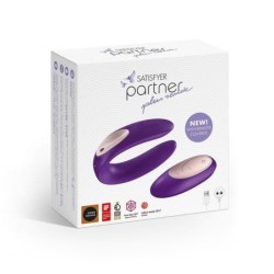 Vibrators pāriem Double Plus Remote ar tālvadības pulti un USB lādētāju