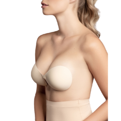 Sujetador Invisible Beige Copa D