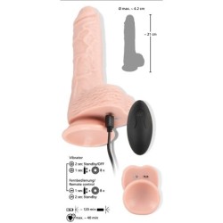 Realistischer Vibrator mit Stoßfunktion und drahtloser Fernbedienung Medical Silicone Rc Vibrator You2Toys